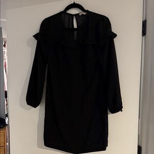 LOFT Black Long Sleeve Dress